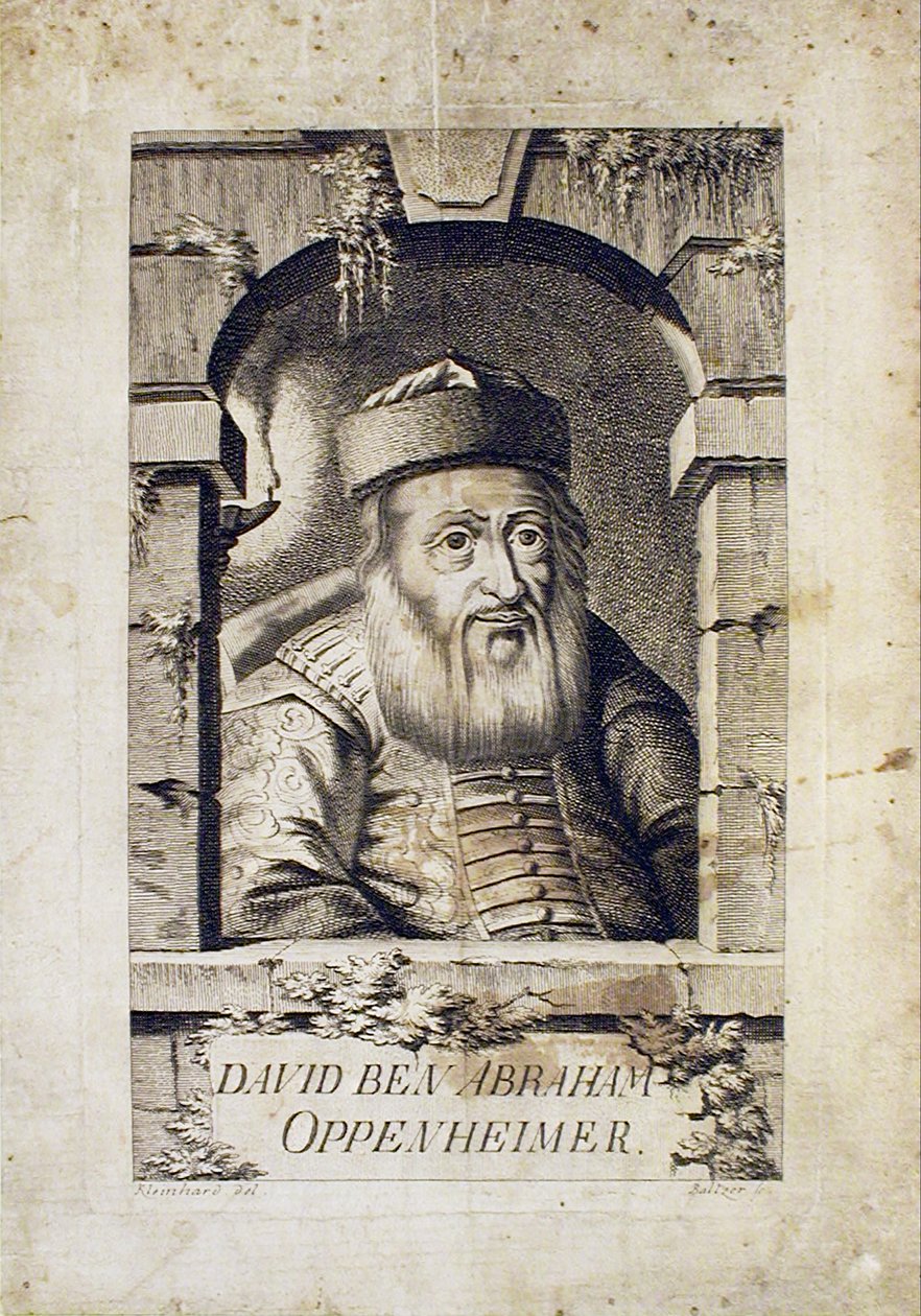 Prahan päärabbin David Oppenheimin muotokuva 1664-1736 tekijältä Johann Balzer
