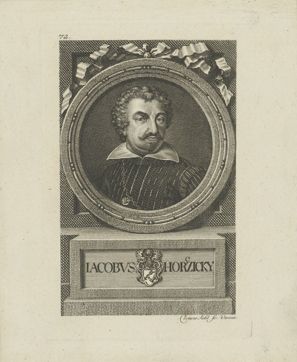 Muotokuva Jakub Horcicky z Tepencestä 1575-1622. tekijältä Johann Balzer
