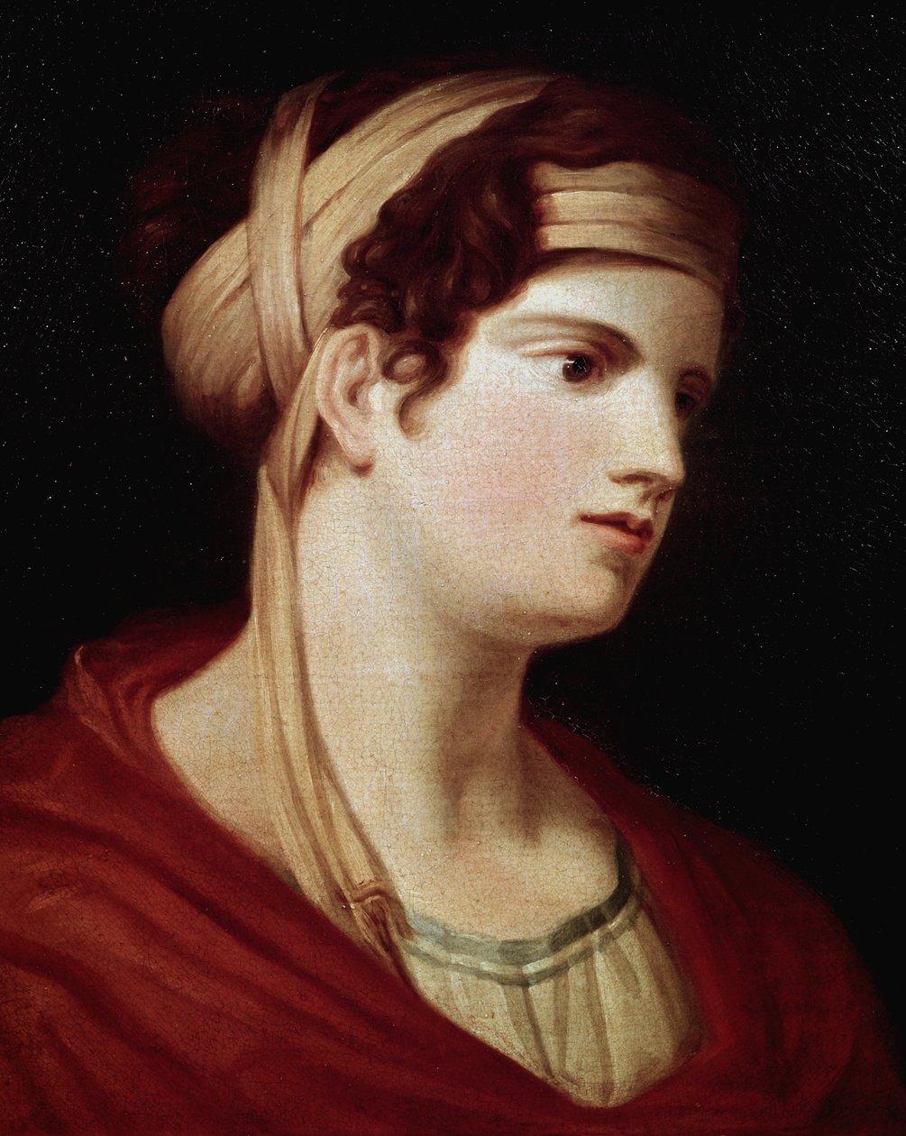 Kreivitär Therese Brunswickin muotokuva. Kreivitär, joka inspiroi Ludwig van Beethovenia (1770-1827) kuutamosonaattiin Opus 27 numero 2. Giovanni Battistan (1751-1830) maalaus, öljy kankaalle, 1800-luvun alku. Beethovenin syntymäpaikka, Bonn (Saksa) tekijältä Johann Baptist I Lampi