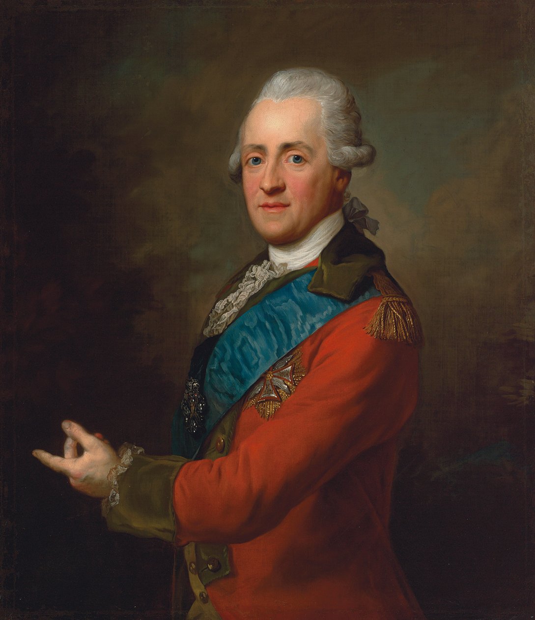 Prinssi Stanislaw Poniatowskin muotokuva tekijältä Johann Baptist Edler von Lampi