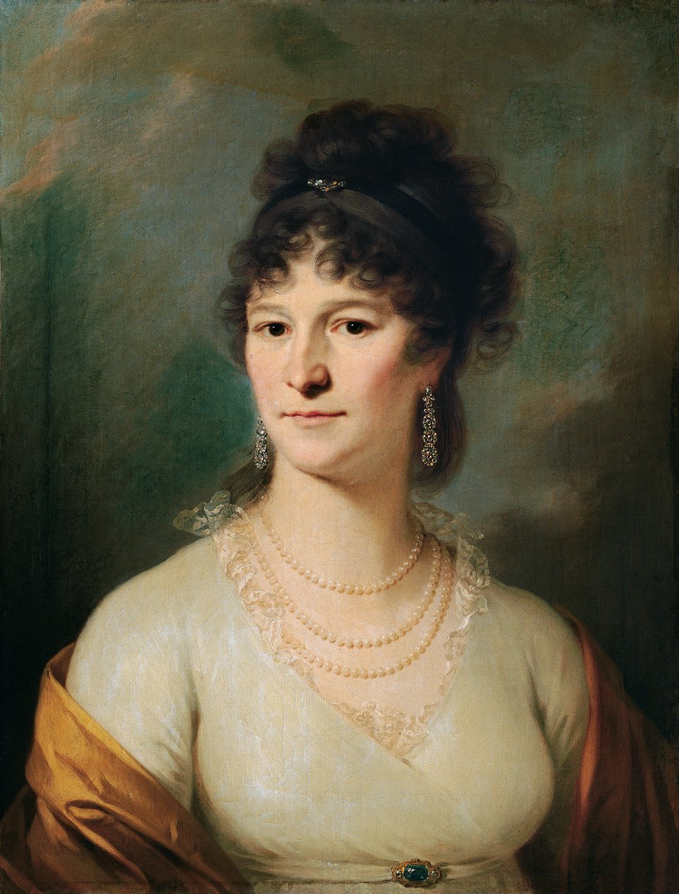 Naisen rintakuva tekijältä Johann Baptist Lampi d. Ä.