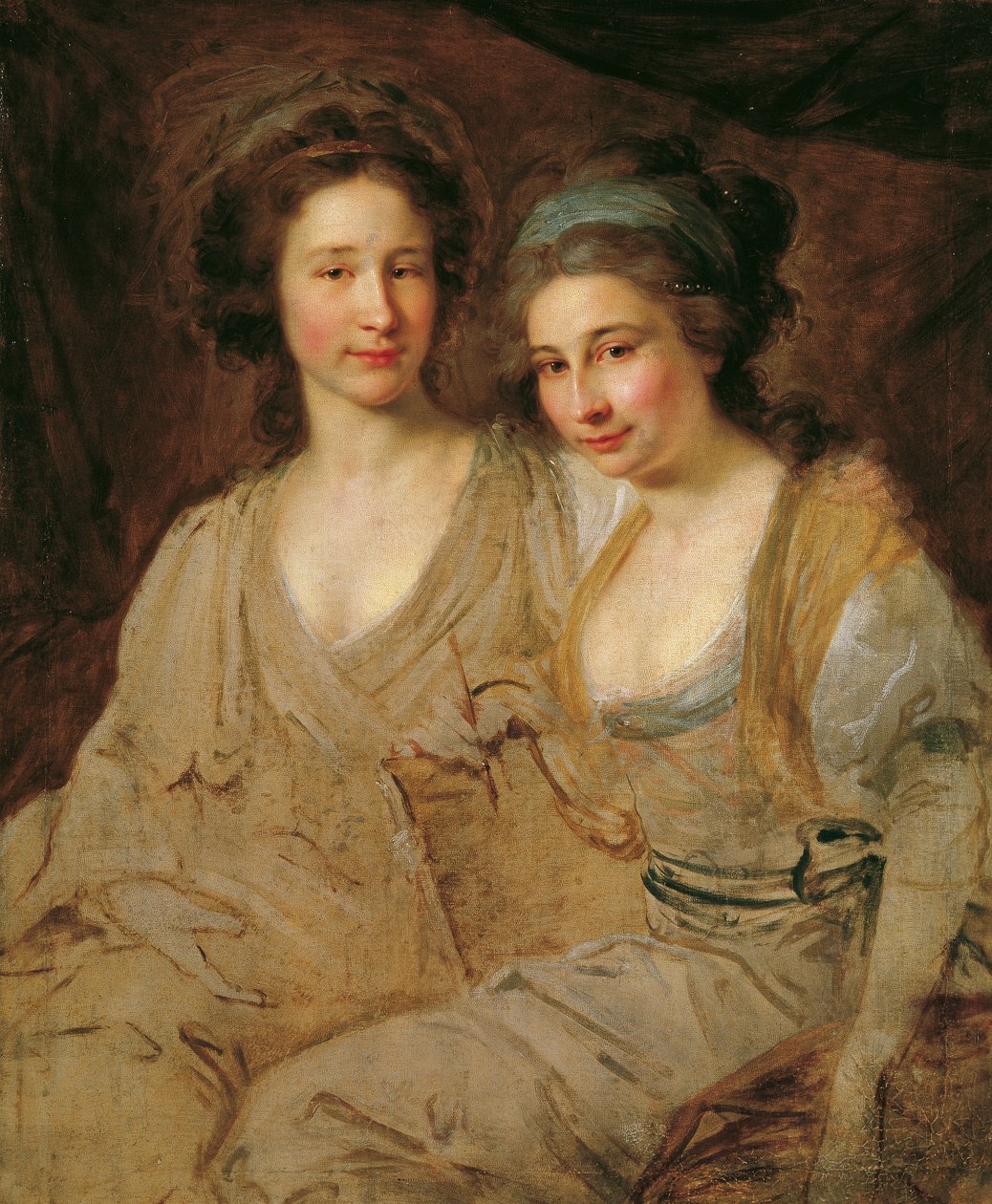 Kreivitär Caroline ja Zoë Thomatis tekijältä Johann Baptist Lampi d. Ä.