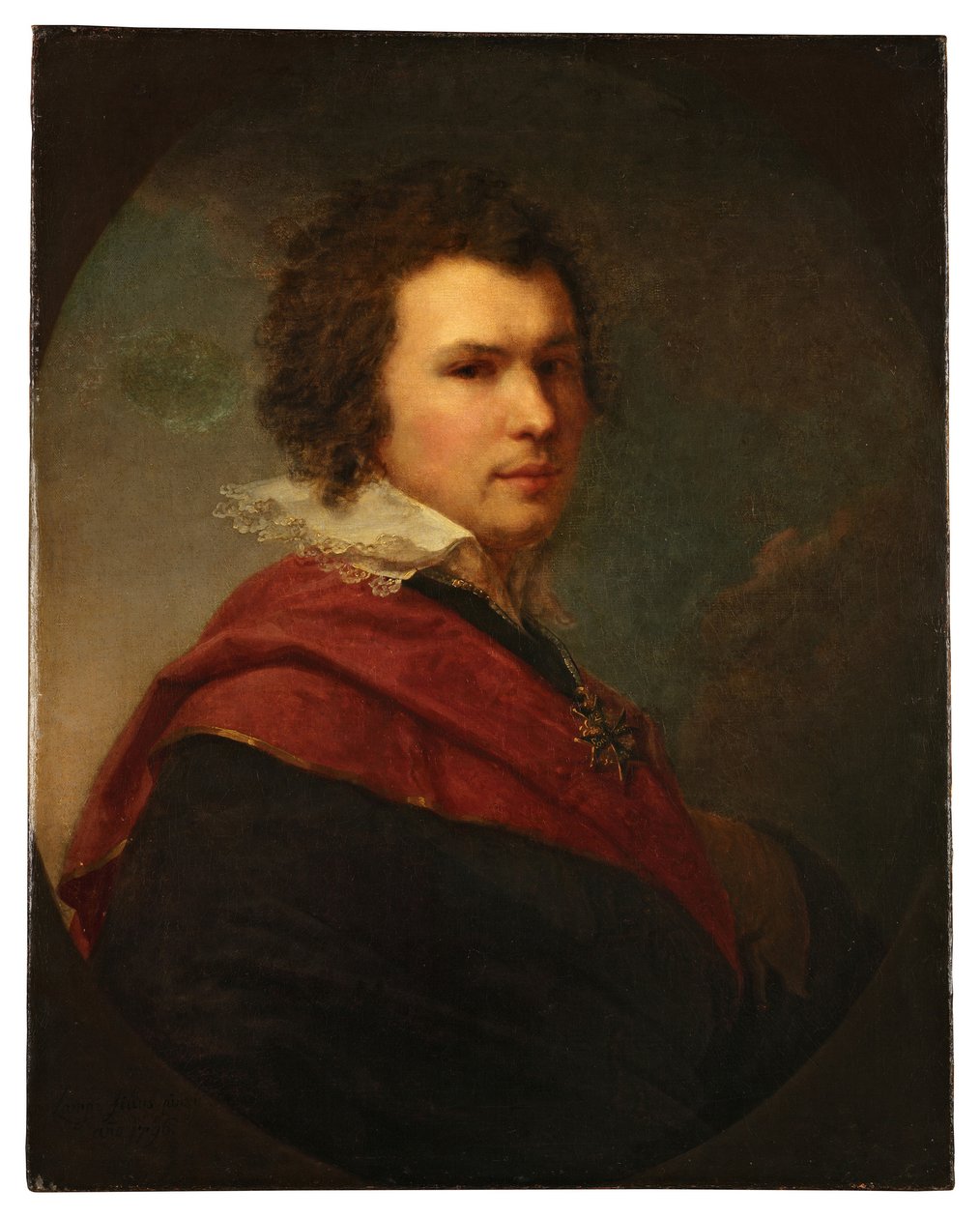 Runoilija Apollo Aleksandrovitš Maykovin muotokuva 1761-1838, tekijältä Johann Baptist Lampi the Younger