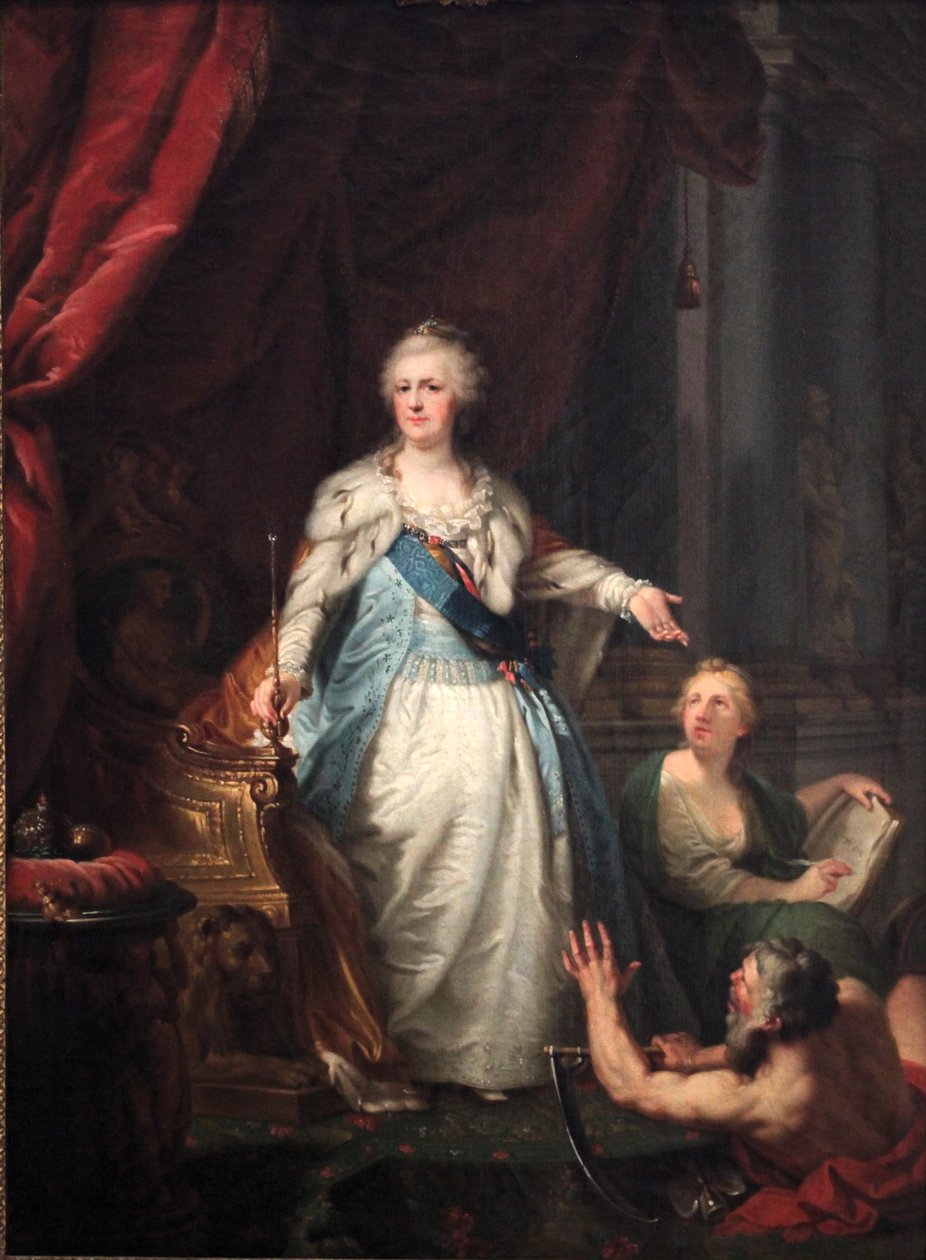 Allegorinen muotokuva Katariina II:sta tekijältä Johann Baptist von Lampi the Elder