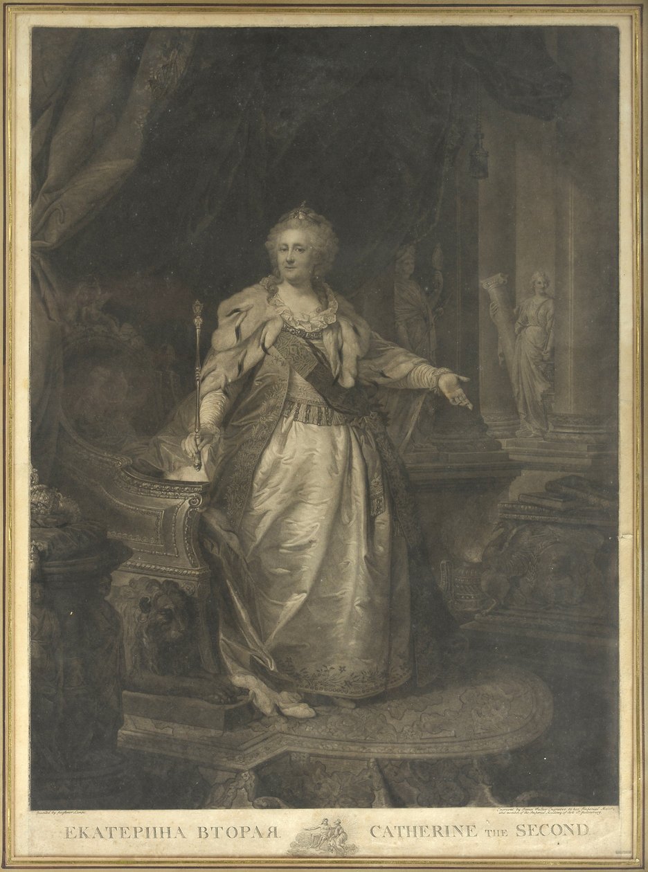 Katariina II Venäjä (1729-1796) tekijältä Johann Baptist von Lampi the Elder