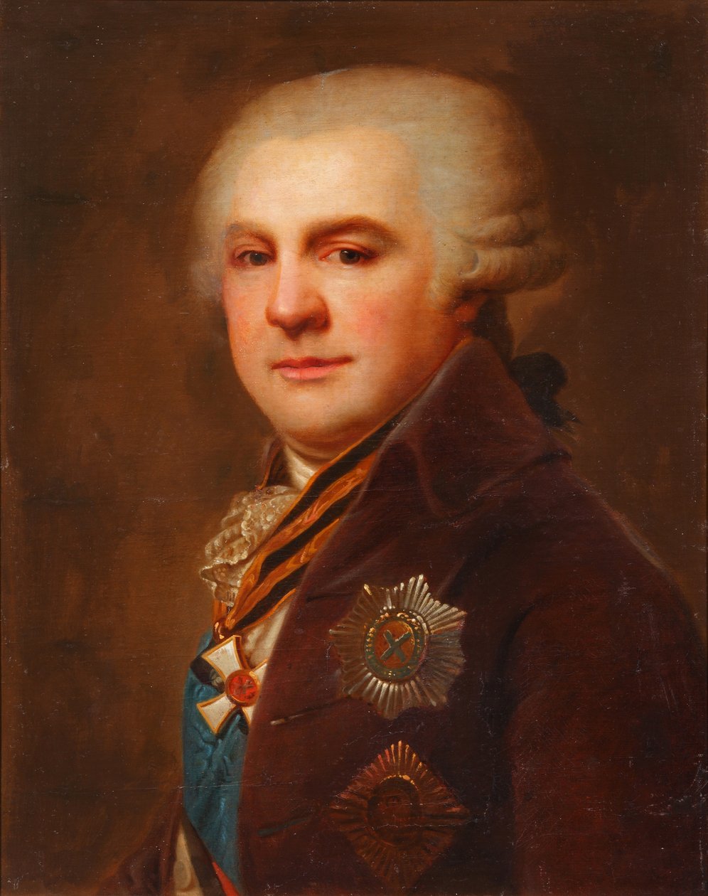 Kreivi Aleksanteri Nikolajevitš Samoilovin muotokuva 1744-1814, vuoden 1796 jälkeen tekijältä Johann Baptist von Lampi the Elder