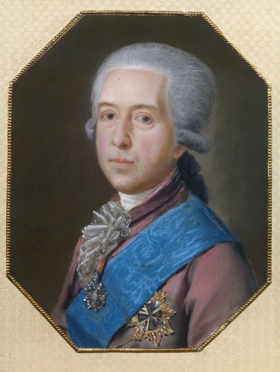 Muotokuva kreivi Mihail Mihailovich Golitsynista 1731-1806, 1786 tekijältä Johann Bardou
