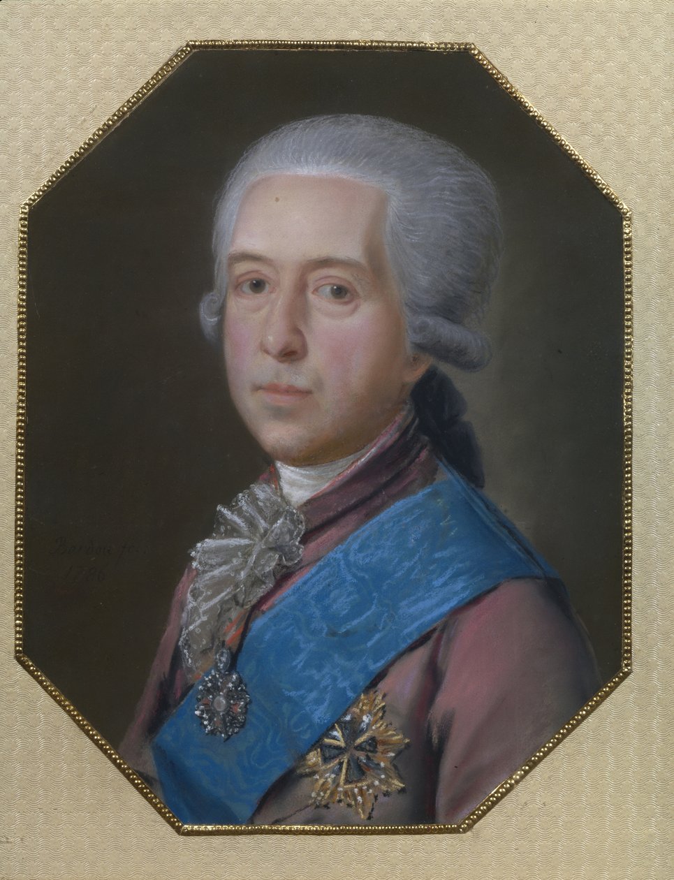 Kenraali kreivi Mihail Mihailovich Golitsynin muotokuva 1731-1806, 1786 tekijältä Johann Bardou