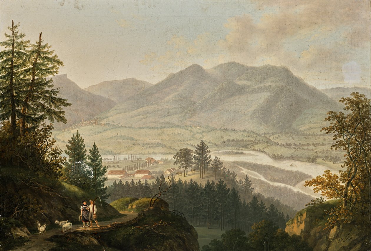 Habsburgien raunioiden ympäristö tekijältä Johann Caspar Rahn