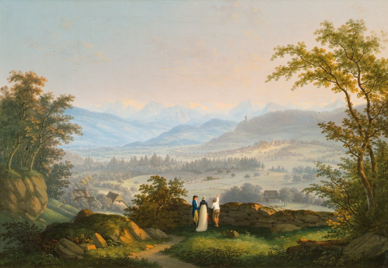 Habsburgien raunioiden ympäristö tekijältä Johann Caspar Rahn