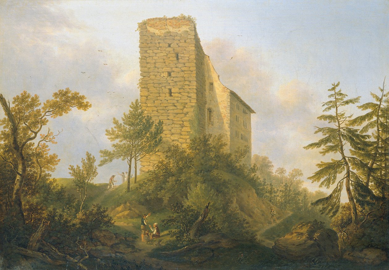Habsburgien raunioiden ympäristö tekijältä Johann Caspar Rahn