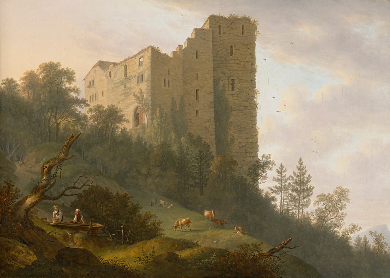 Habsburgien raunioiden ympäristö tekijältä Johann Caspar Rahn