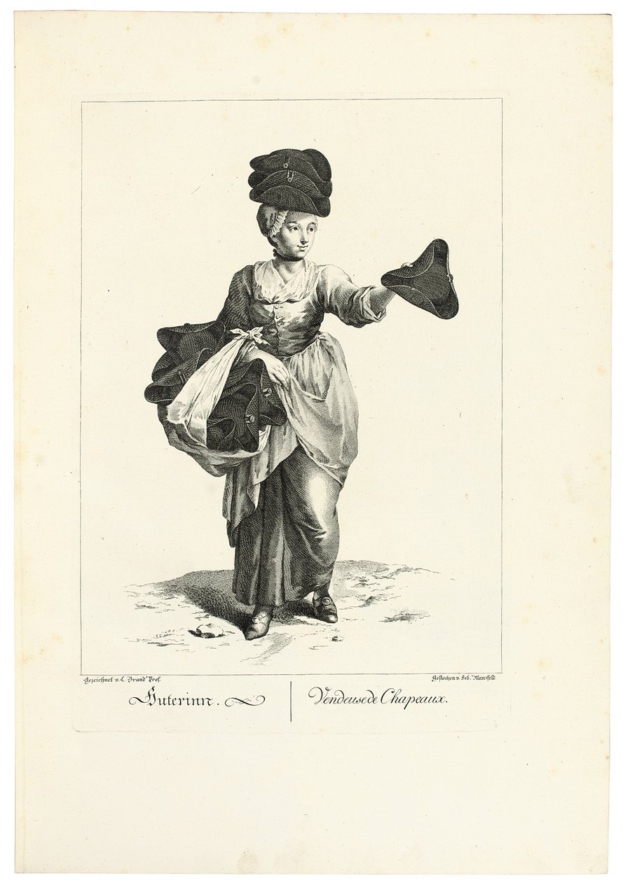 Hatun myyjä tekijältä Johann Christian (after) Brand