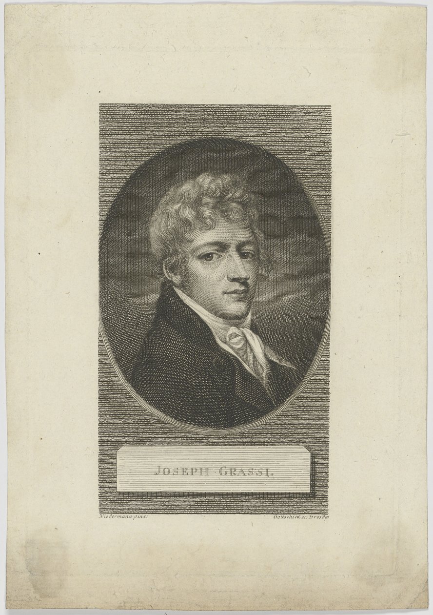 Josef Grassin muotokuva 1757-1838, 1804. tekijältä Johann Christian Benjamin Gottschick