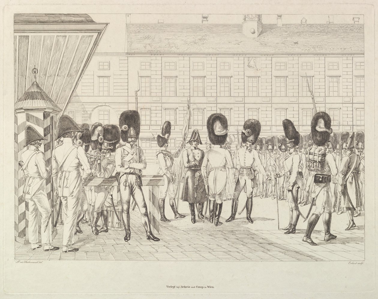 Itävallan Grenadiers, 1800-luvun alku. tekijältä Johann Christian Erhard