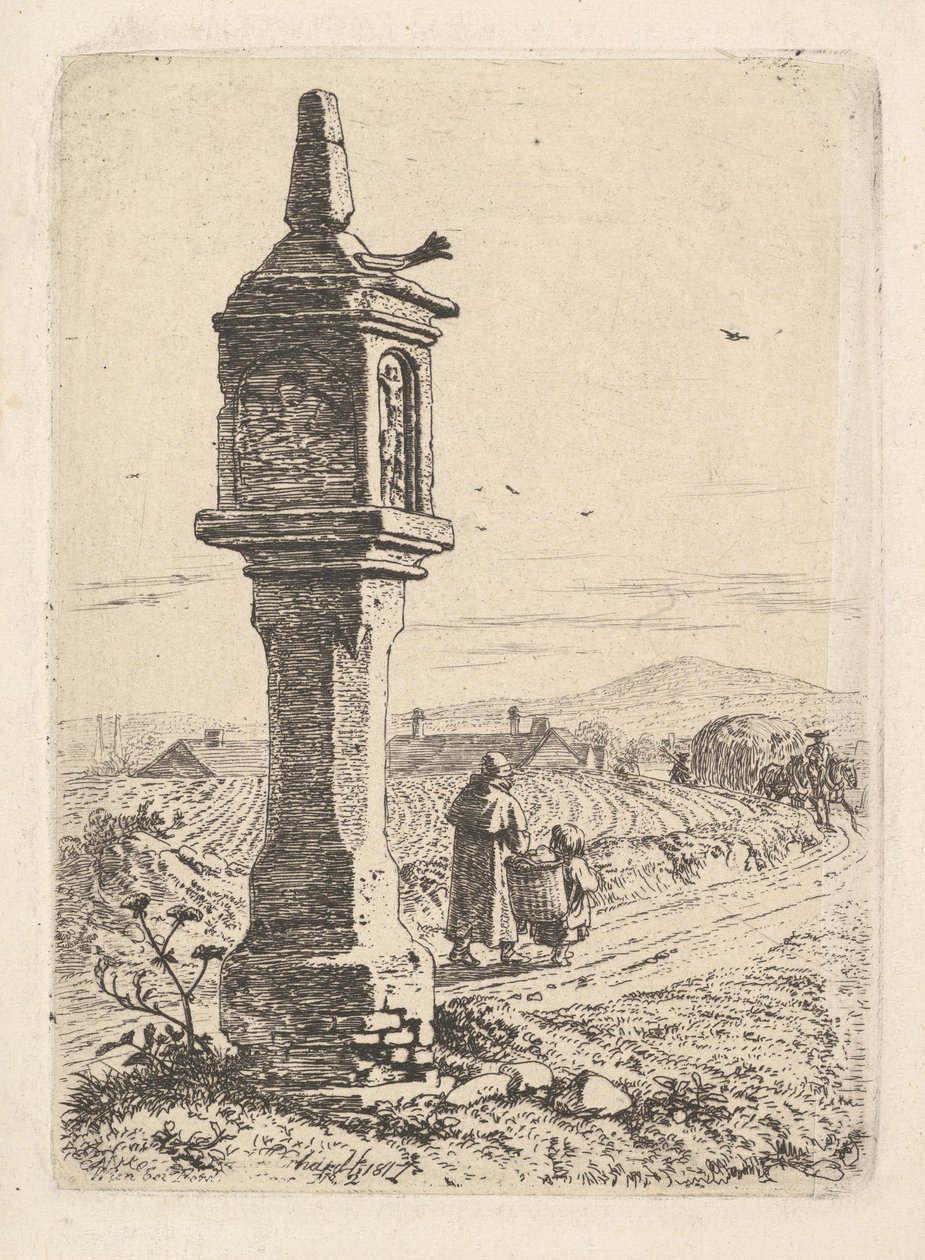 Muistopylväs rautaisella kädellä, 1811. tekijältä Johann Christian Erhard