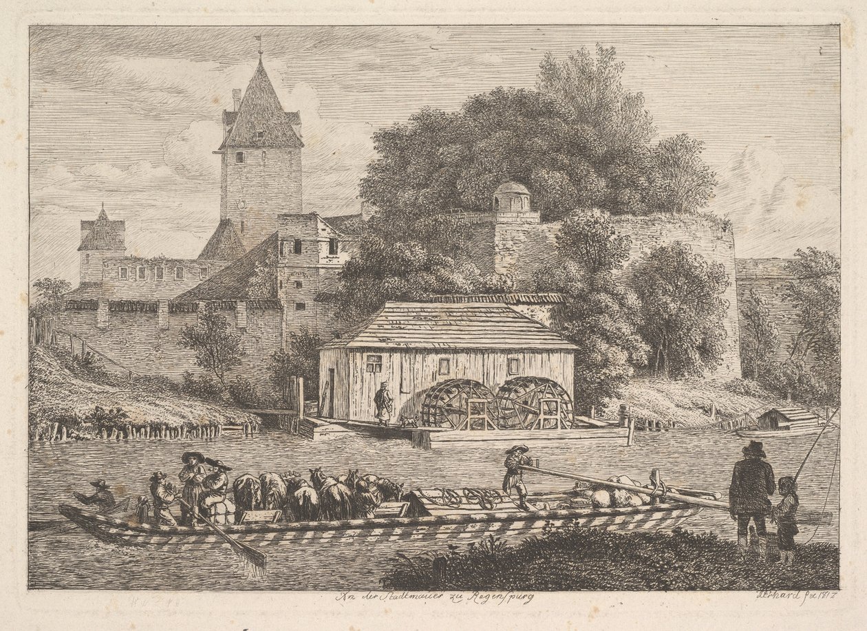 Regensbergin kaupunginmuuri, 1817. tekijältä Johann Christian Erhard
