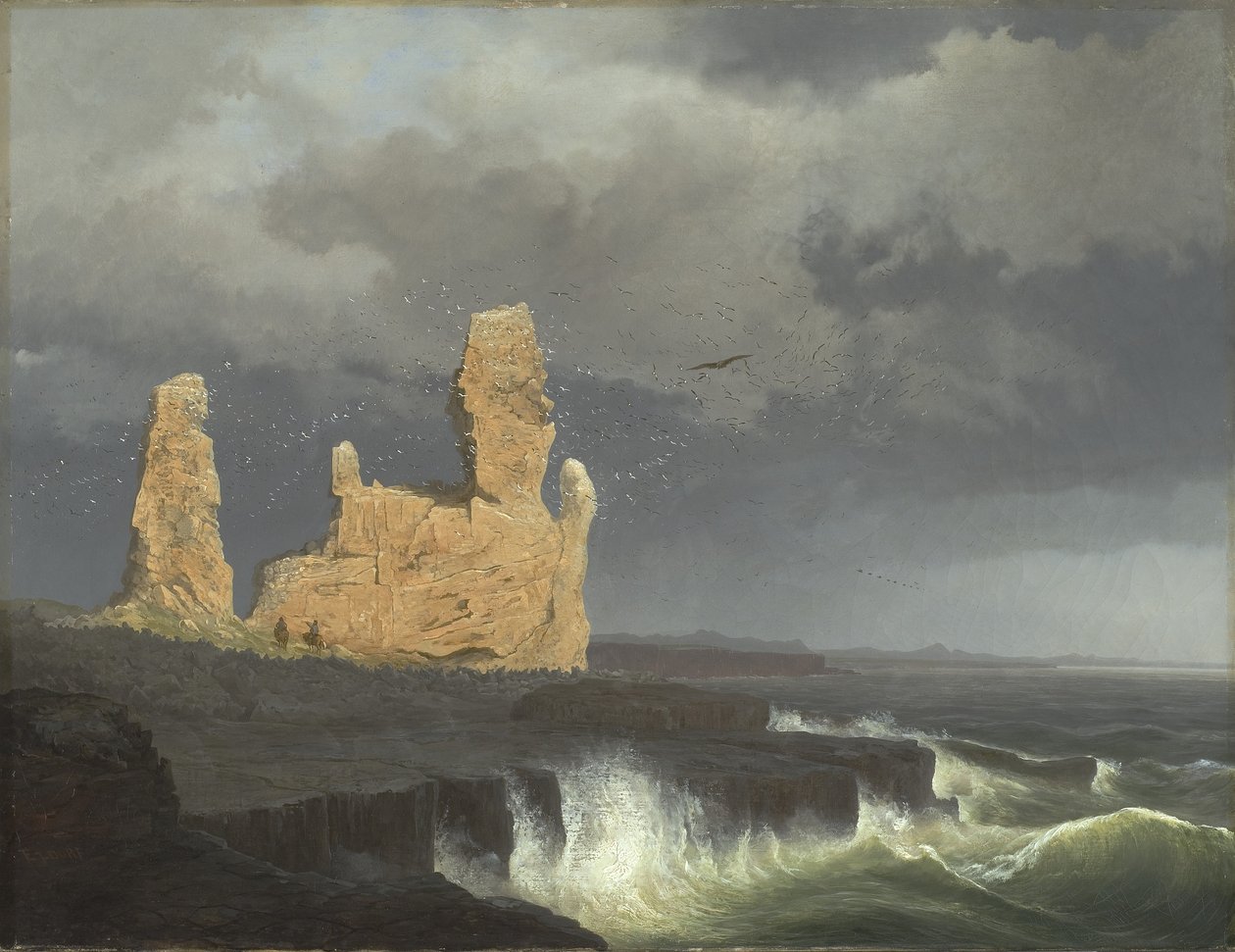 Islannin rannikko, 1889 tekijältä Johann Christian Ezdorf