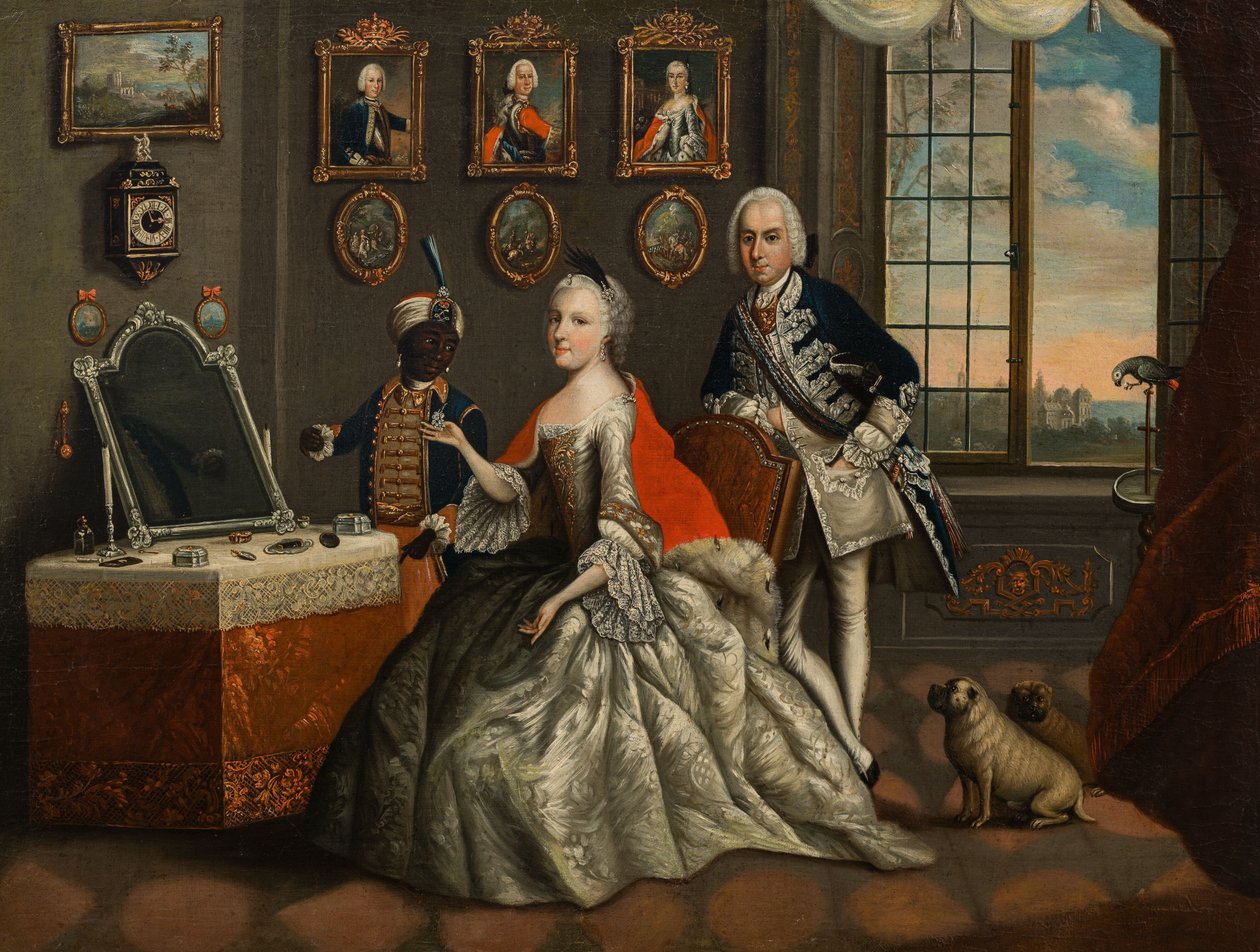 Johann Christian Fiedler - Yrjö Vilhelm Hessen-Darmstadtin ja hänen sisarensa Caroline Louise tekijältä Johann Christian Fiedler