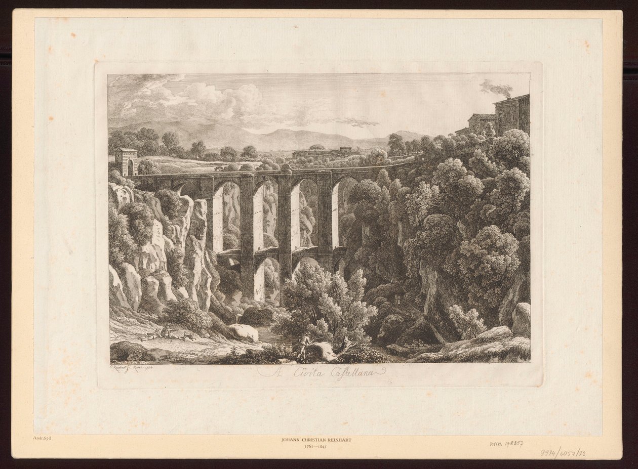 Vesijohdot – Civita Castellana tekijältä Johann Christian Reinhart