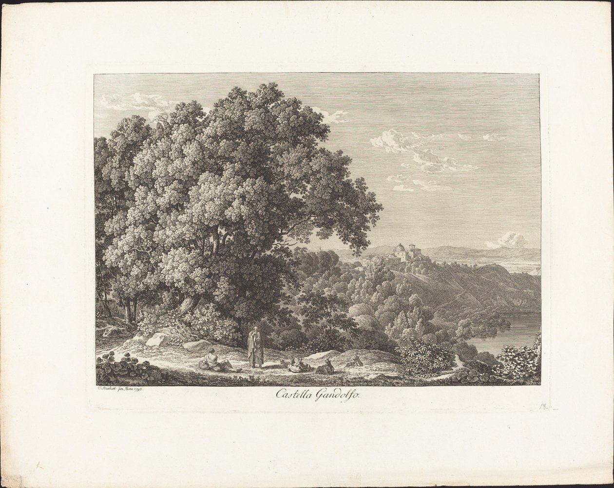 Castella Gandolfo tekijältä Johann Christian Reinhart