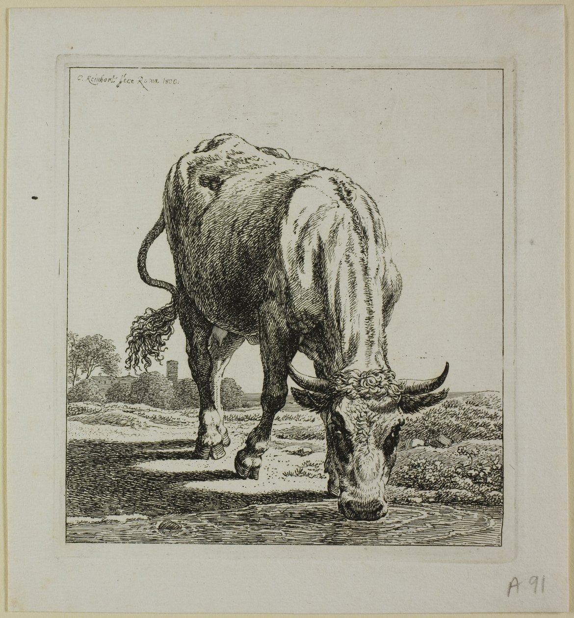 Lehmän juominen, Die Zweite Thiernahmesta tekijältä Johann Christian Reinhart