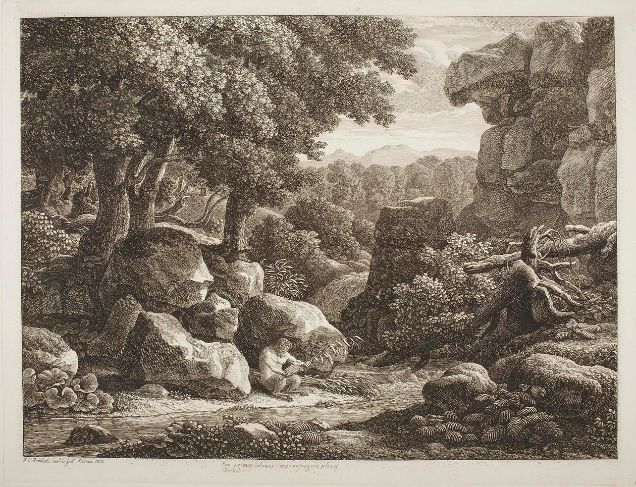 Metsämaisema tekijältä Johann Christian Reinhart