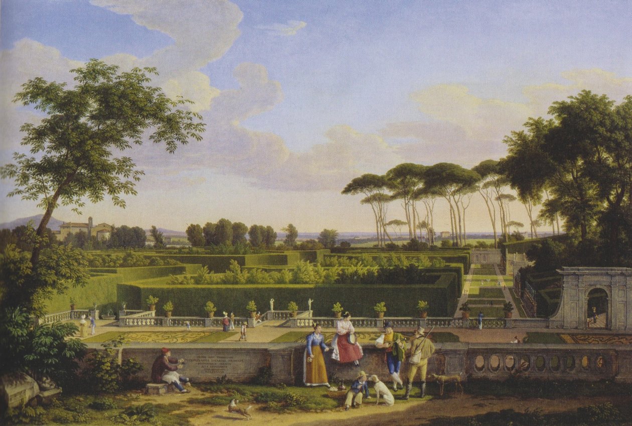 Saksa: Villa Doria Pamphiljin puistossa tekijältä Johann Christian Reinhart