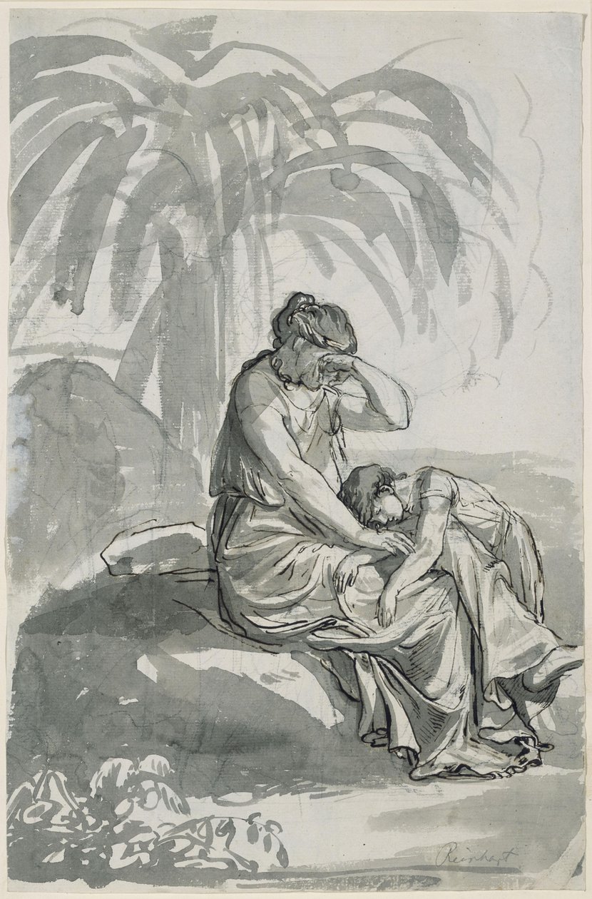 Hagar ja Ismael autiomaassa tekijältä Johann Christian Reinhart