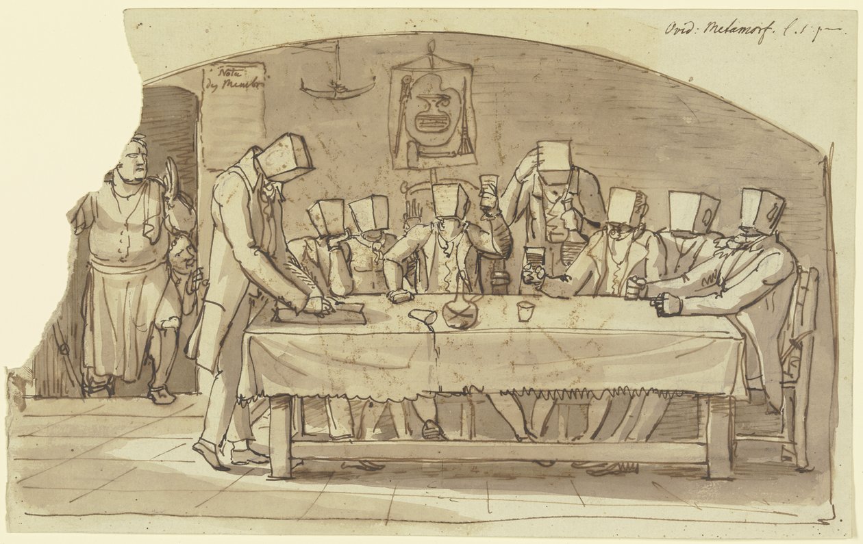 Taiteilijapila roomalaisessa osteriassa tekijältä Johann Christian Reinhart