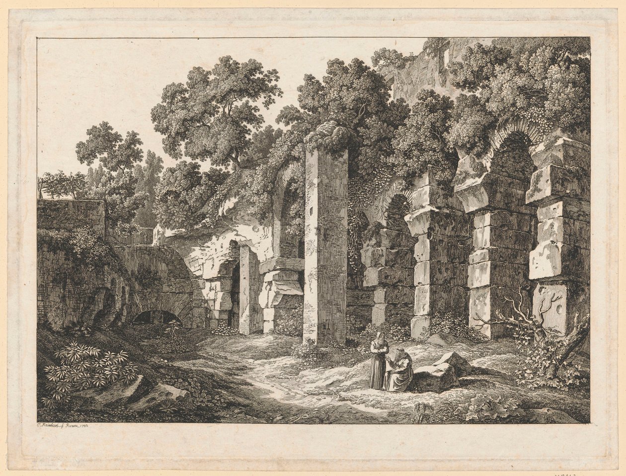 Maisema – Colosseumissa tekijältä Johann Christian Reinhart