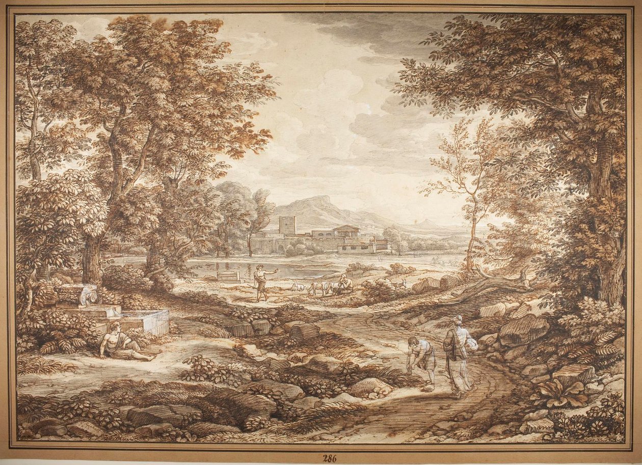 Kuvia Rooman maaseudulta, Torre del Quinto tekijältä Johann Christian Reinhart