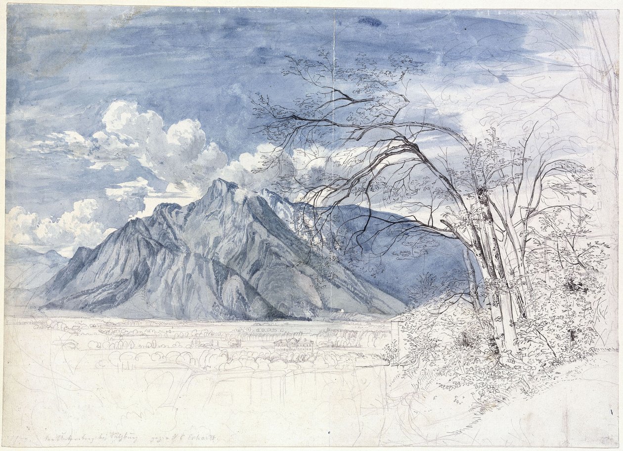 Untersberg Salzburgin lähellä tekijältä Johann Christoph Erhard