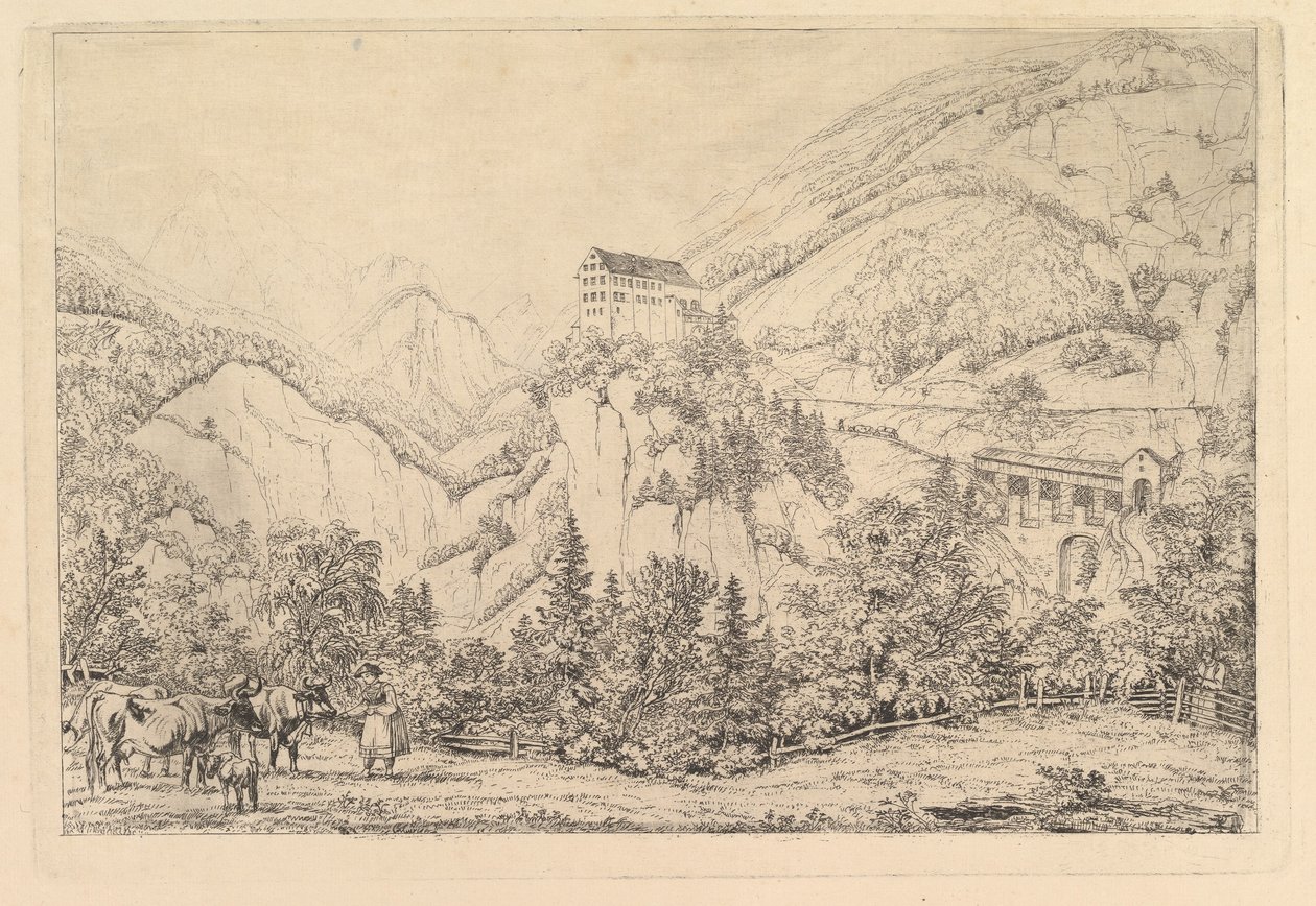 St. Georgsberg lähellä Sveitsiä Tirolissa, Kleinin mukaan tekijältä Johann Christoph Erhard