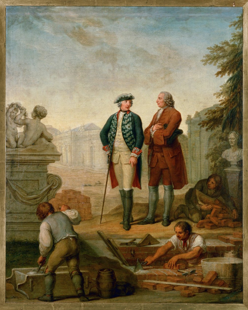Preussin kuningas Friedrich II ja markiisi d