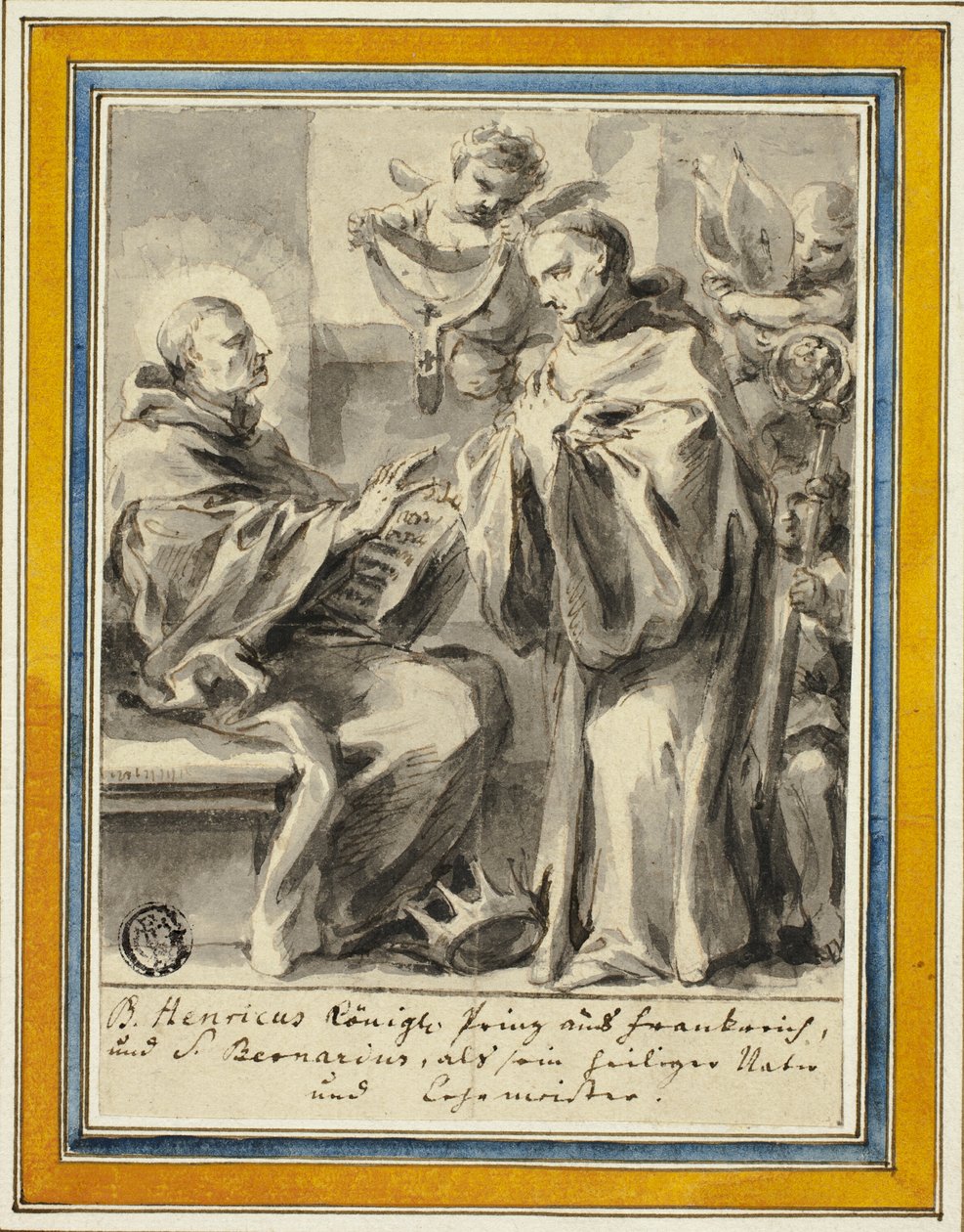 Ranskan kuningas Henrik ja Saint Bernard Clairvaux