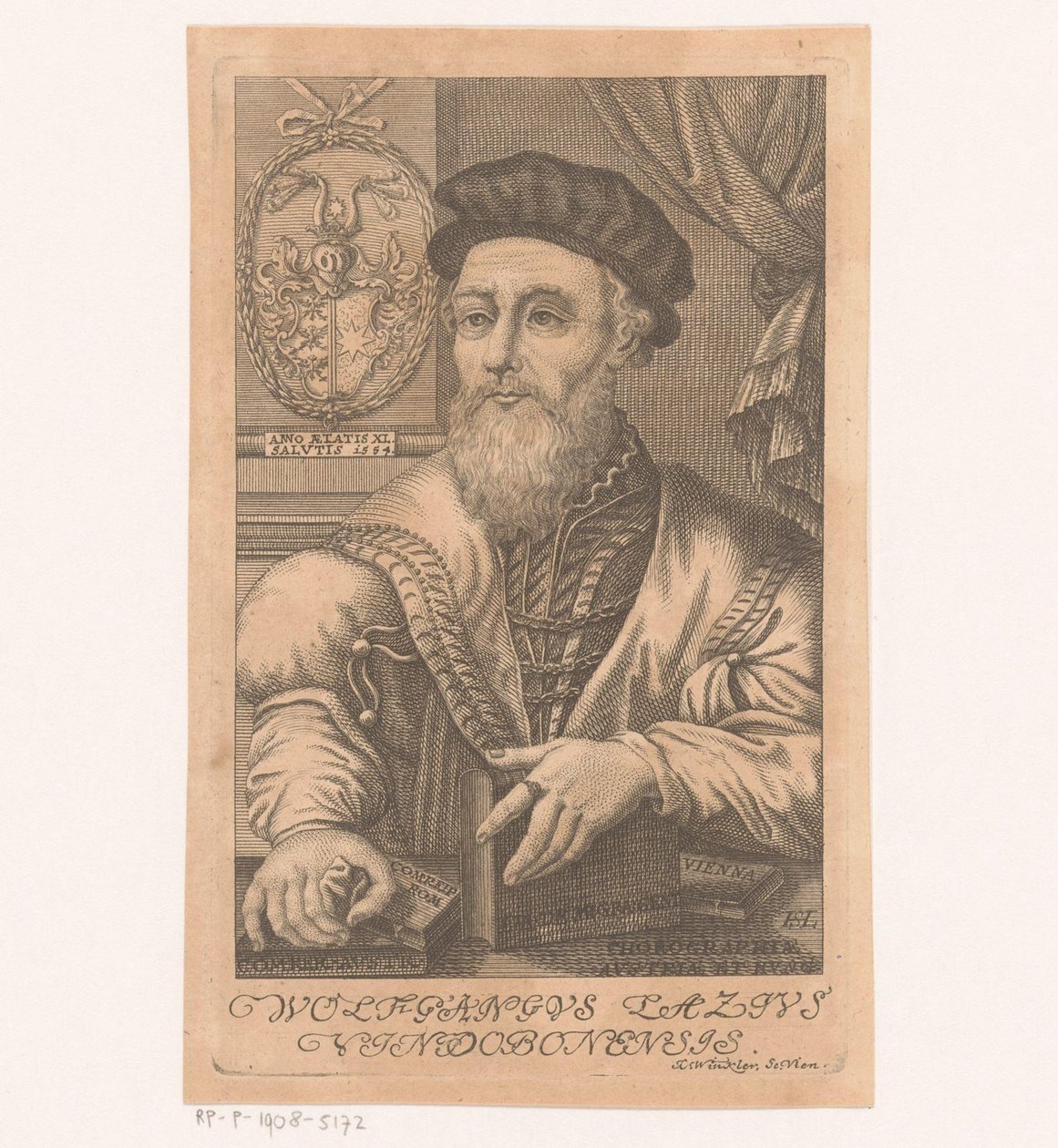 Van Wolfgang Laziuksen muotokuva tekijältä Johann Christoph Winkler