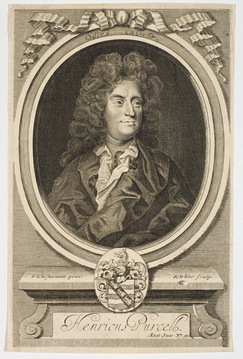 Robert Whiten (1645-1703) kaivertama Henry Purcellin (1659-1695) muotokuva tekijältä Johann Closterman