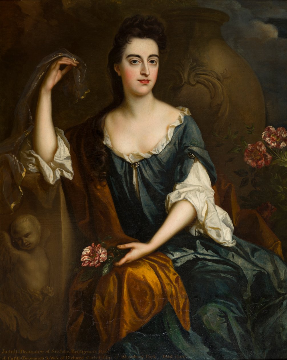 Rouva Judith Corbetin muotokuva, n. 1680-1710 (öljy kankaalle) tekijältä Johann Closterman