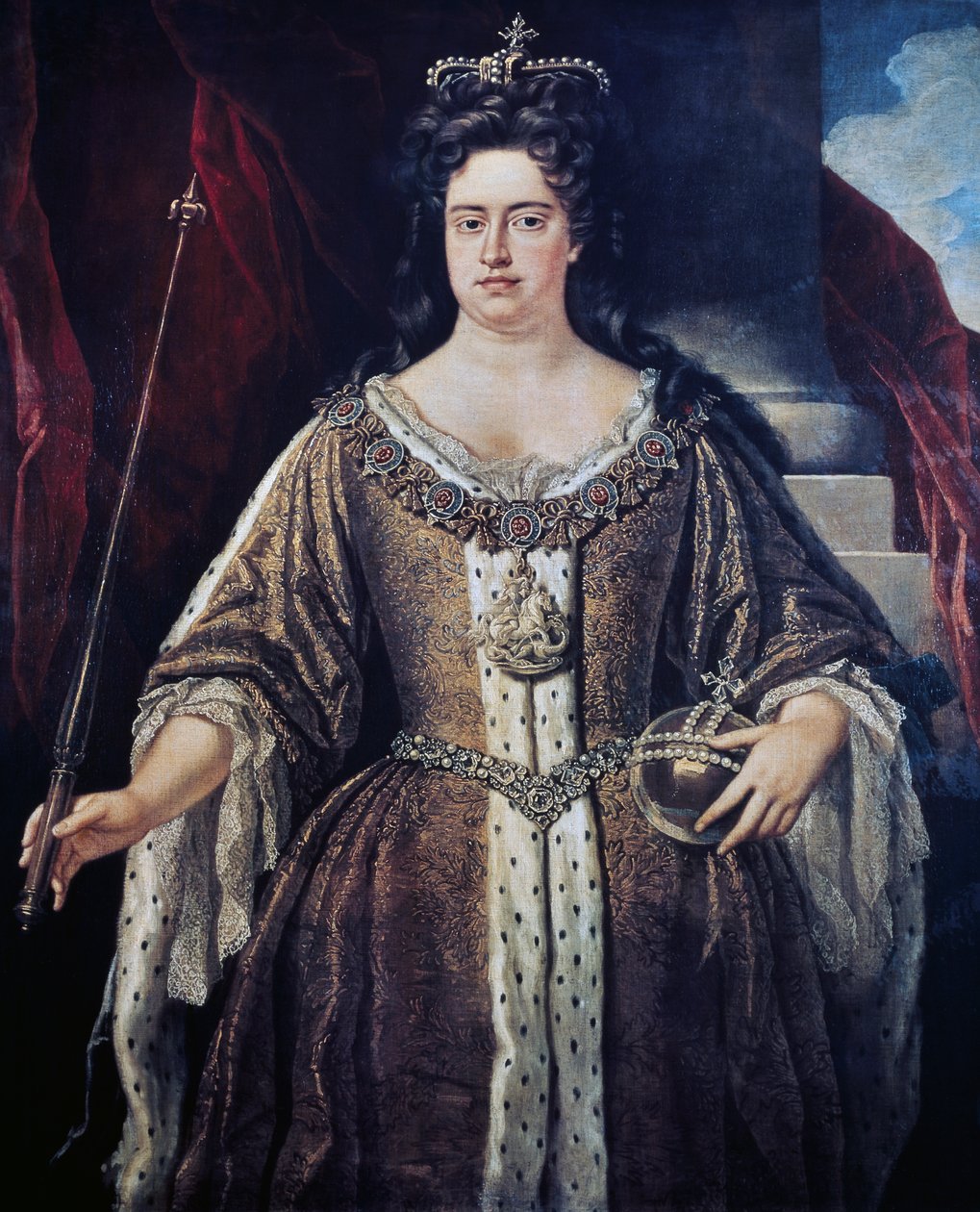 Kuningatar Annen muotokuva, n. 1702 (öljy kankaalle) tekijältä Johann Closterman