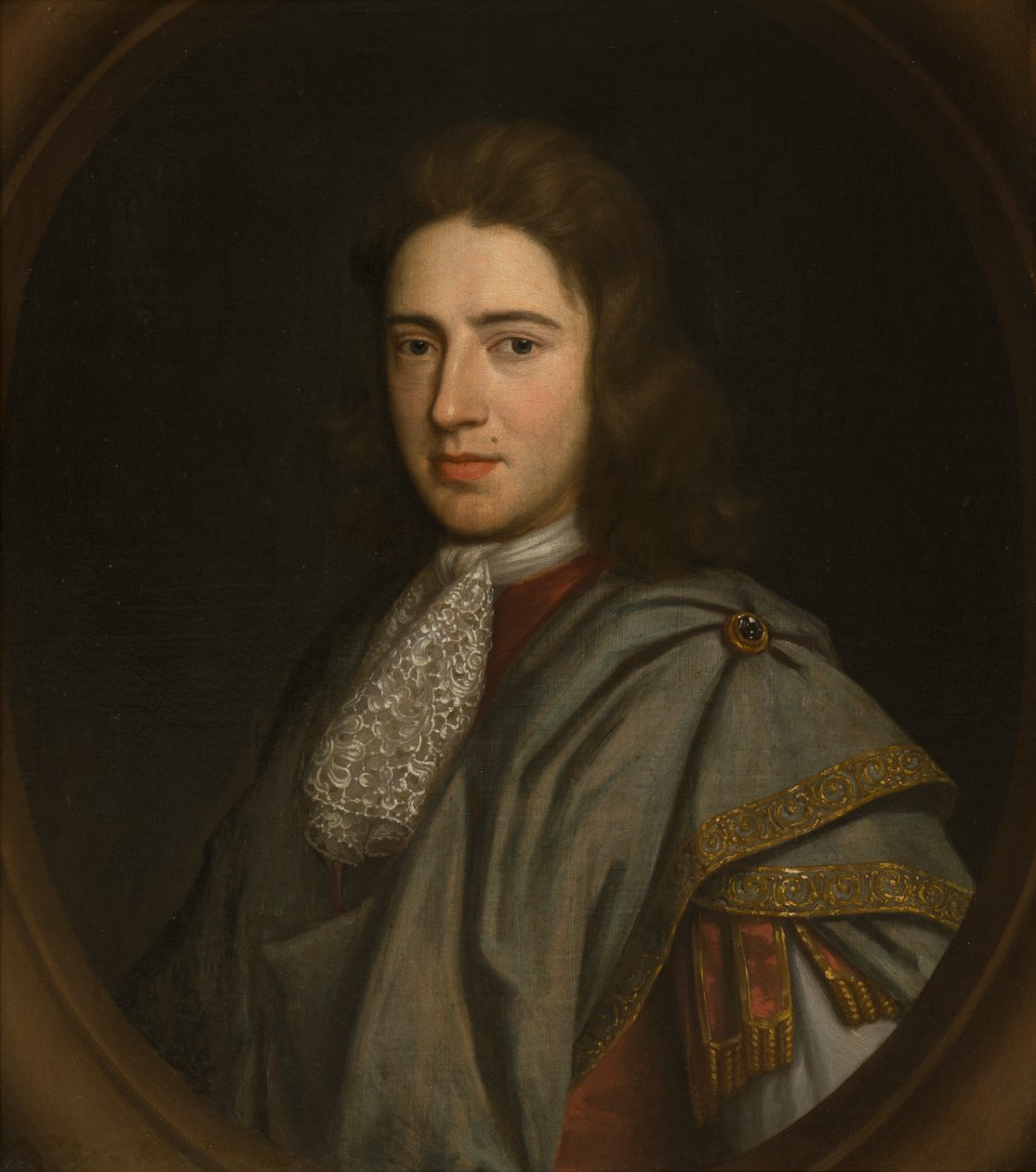 Muotokuva Sir John Bridgemanista, 3. Bart (1667-1747), n. 1680-1711 (öljy paneelissa) tekijältä Johann Closterman