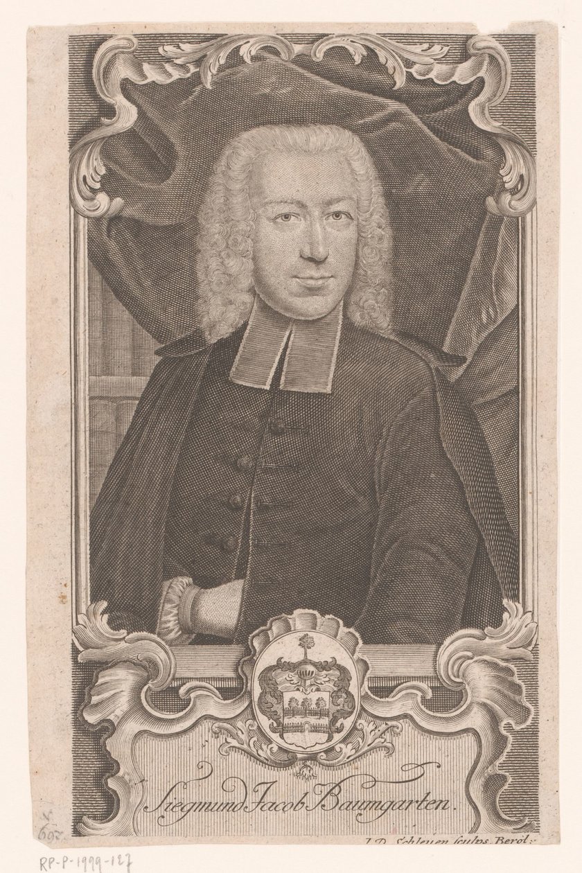 Sigmund Jacob Baumgartenin muotokuva tekijältä Johann David Schleuen (I)