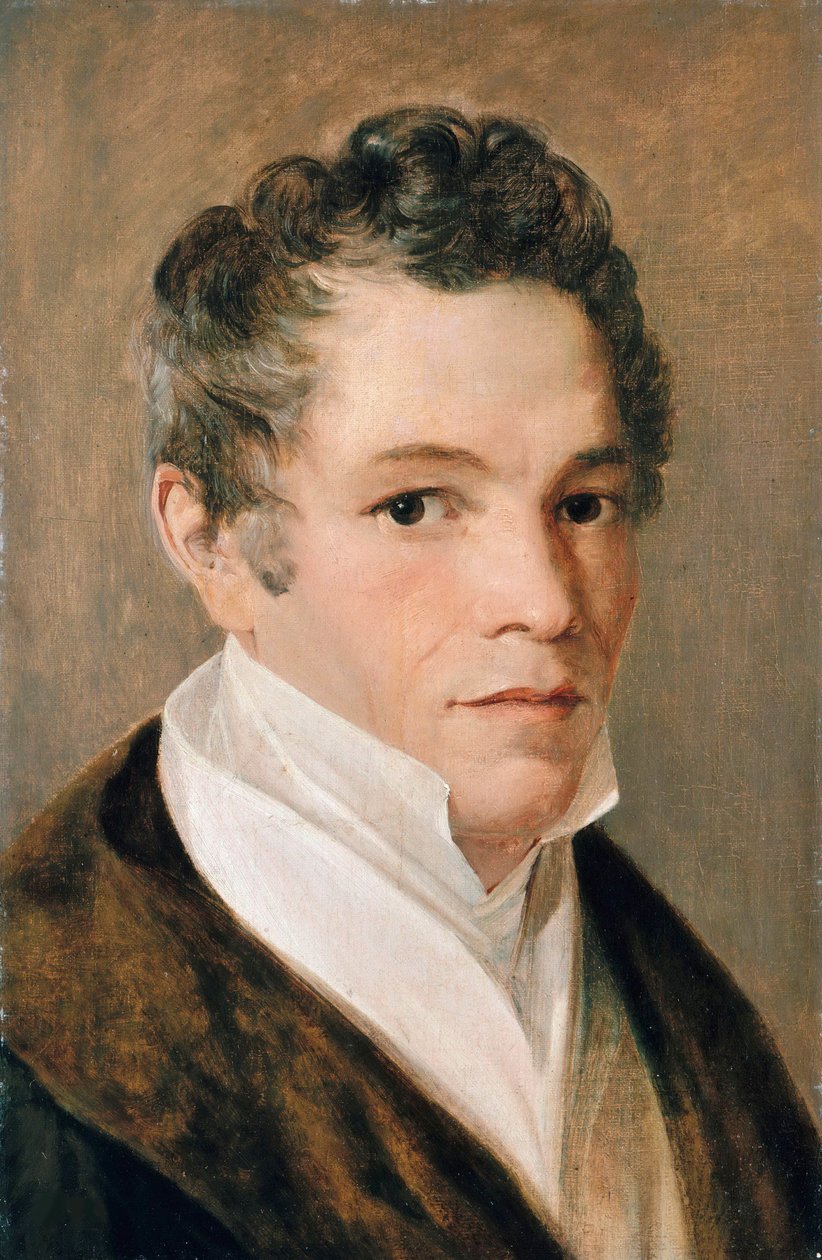 Karl Friedrich Schinkelin muotokuva 1781-1841, noin 1820. tekijältä Johann Eduard Wolff