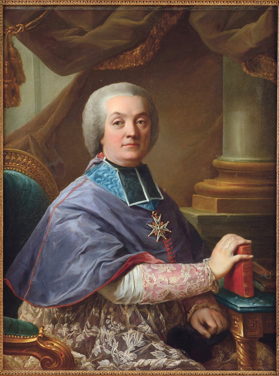 Armand de Roquelaure - Jean-Armand (Jean Armand) de Bessuejouls Roquelaure (1721-1818), kirjoittanut Heinsius, Johann Ernst (1731-1794). Öljy kankaalle tekijältä Johann Ernst Heinsius