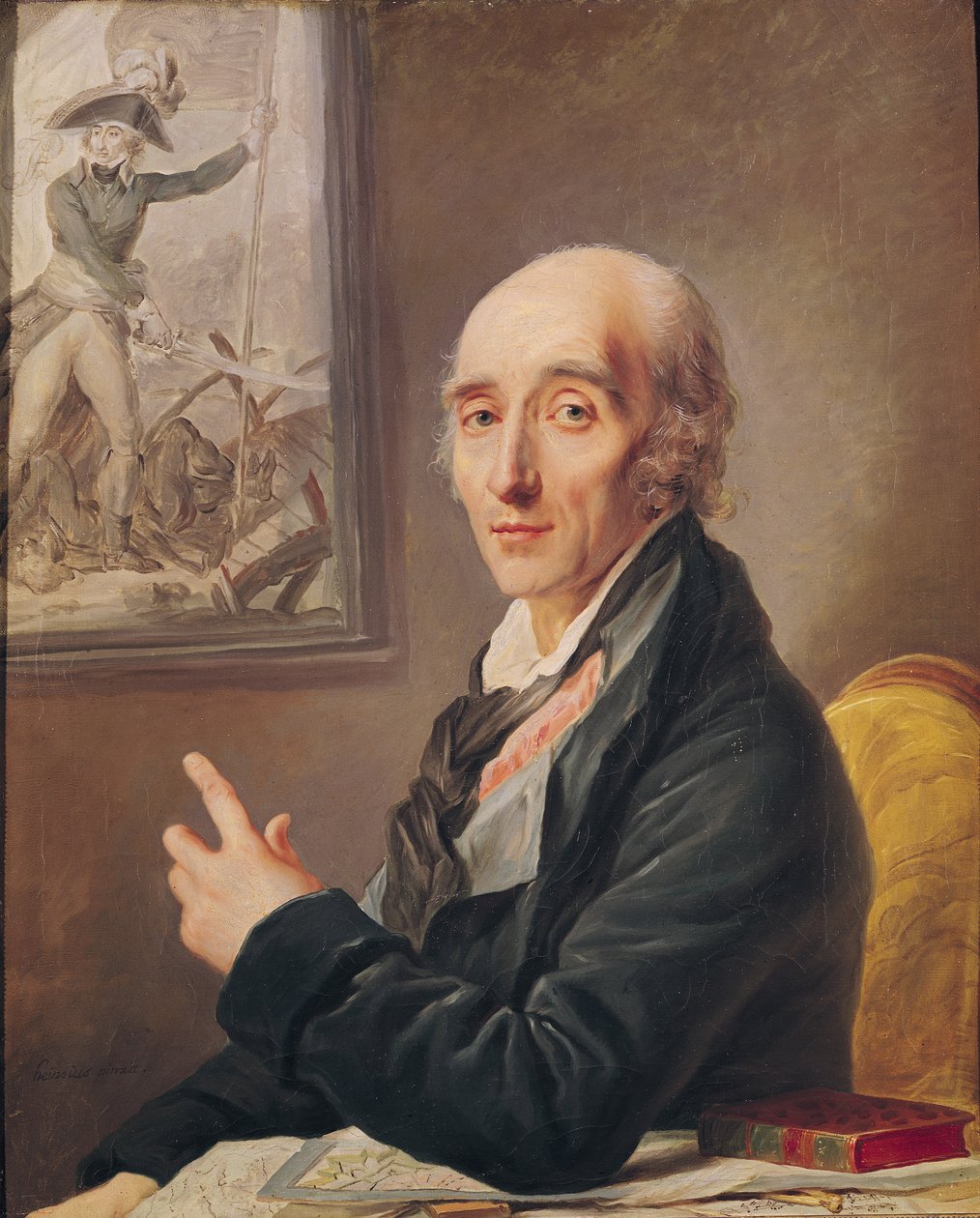 Marsalkka Pierre Francois Charles Augereaun (1757-1816) muotokuva tekijältä Johann Ernst Heinsius