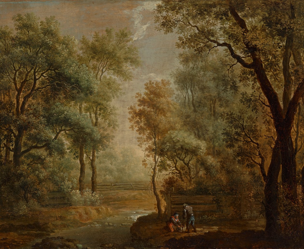 puinen maisema tekijältä Johann Evangelist Dorfmeister