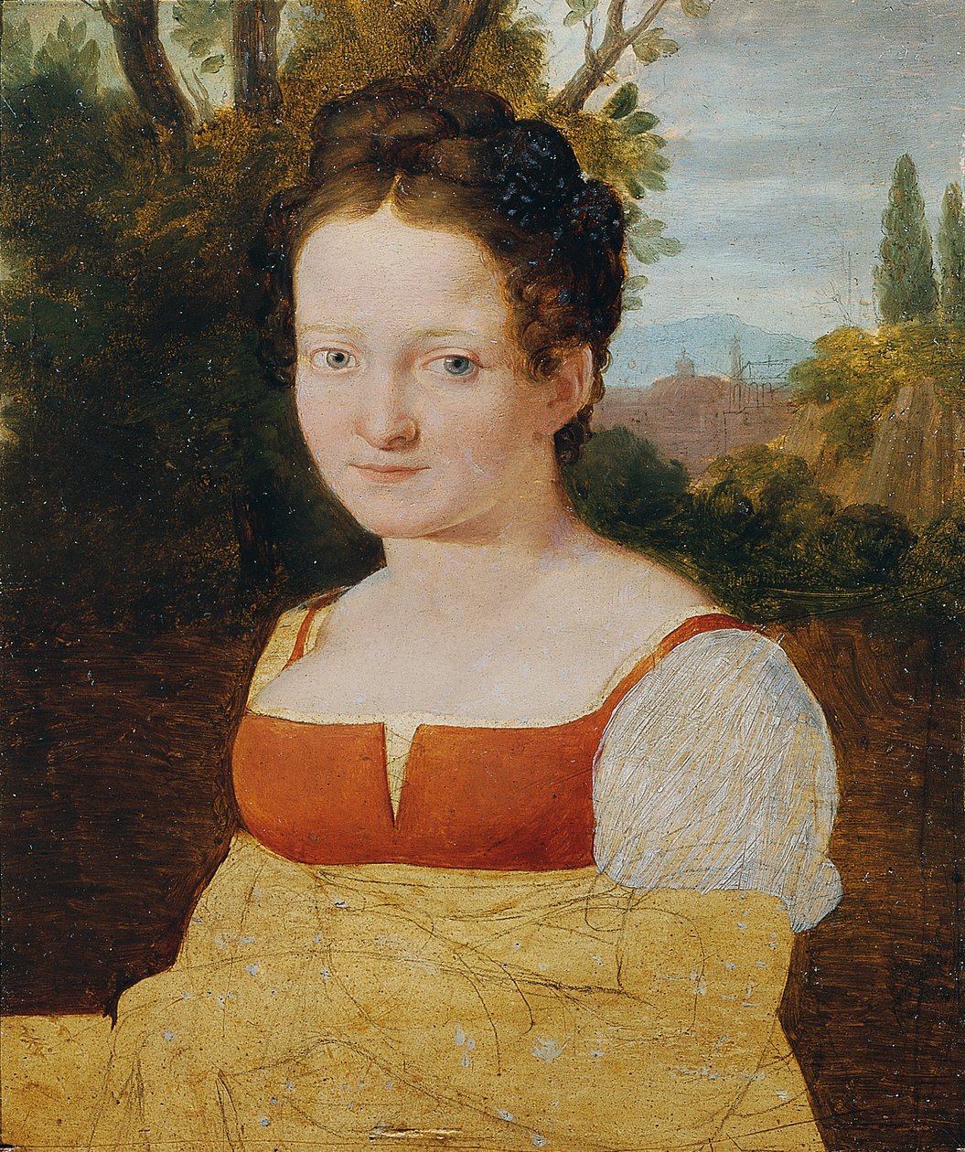 tytön muotokuva tekijältä Johann Evangelist Scheffer von Leonhardshoff