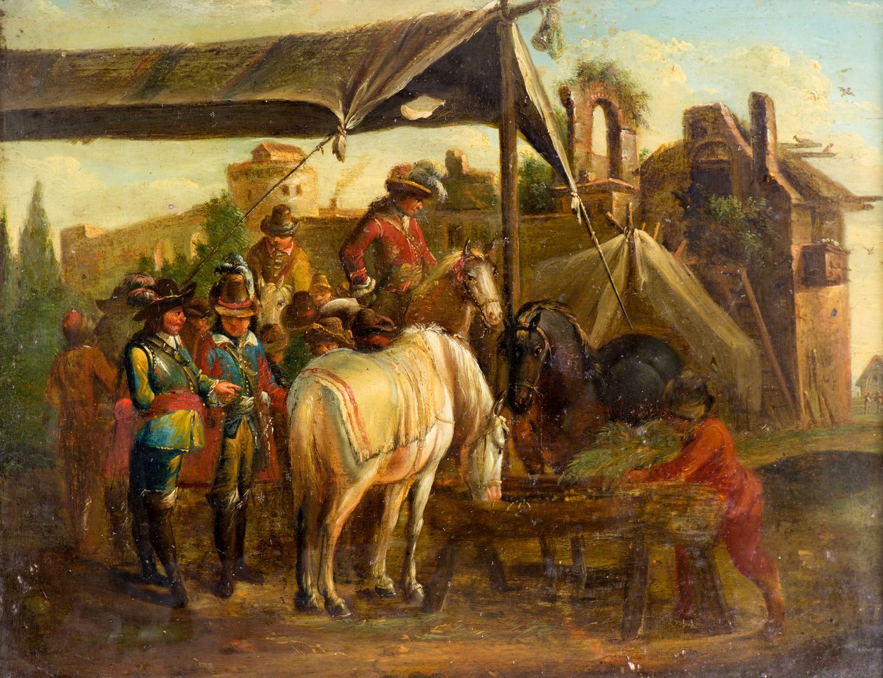 Hevostori tekijältä Johann Friedrich (manner of) Morgenstern