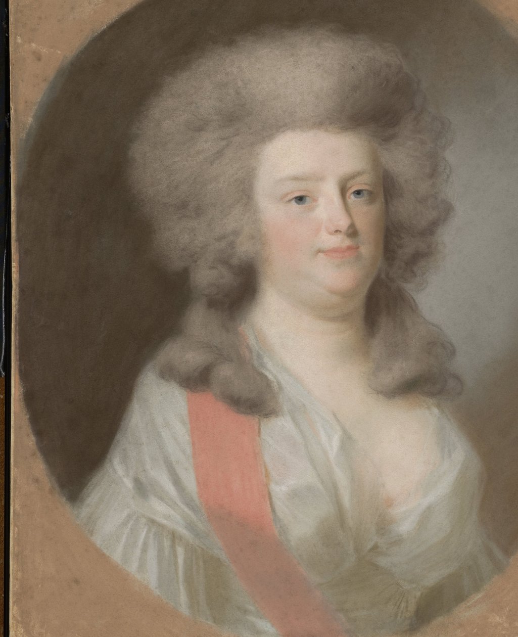 Augusta Maria Carolina Nassau-Weilburgista (1764-1802). William V:n veljentytär, Orange-Nassaun prinssi, hänen sisarensa Carolinan tytär tekijältä Johann Friedrich August Tischbein