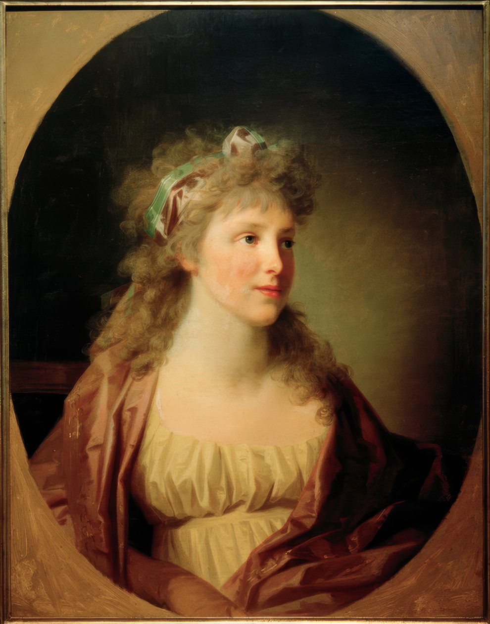 Christiane Amalie Anhalt-Dessaun perinnöllinen prinsessa tekijältä Johann Friedrich August Tischbein